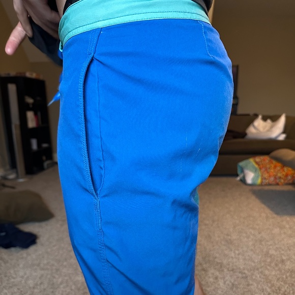 Red Camel Men's Blue Orange Bathing Suit Drawstring Shorts Size 30 - Picture 9 of 10